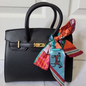 Brand new black "trendy girl" handbag